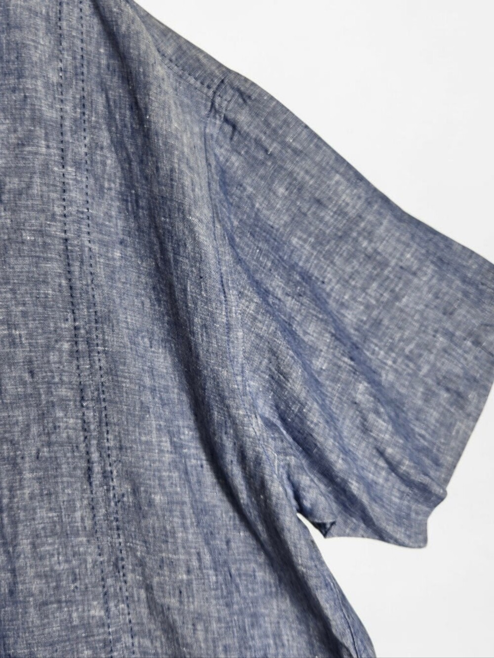 Tommy Bahama Blue 100% Linen Short Sleeve Shirt Men's Size XXL - Picture 9 of 16